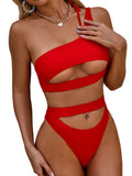 Cutout Split Swimsuit