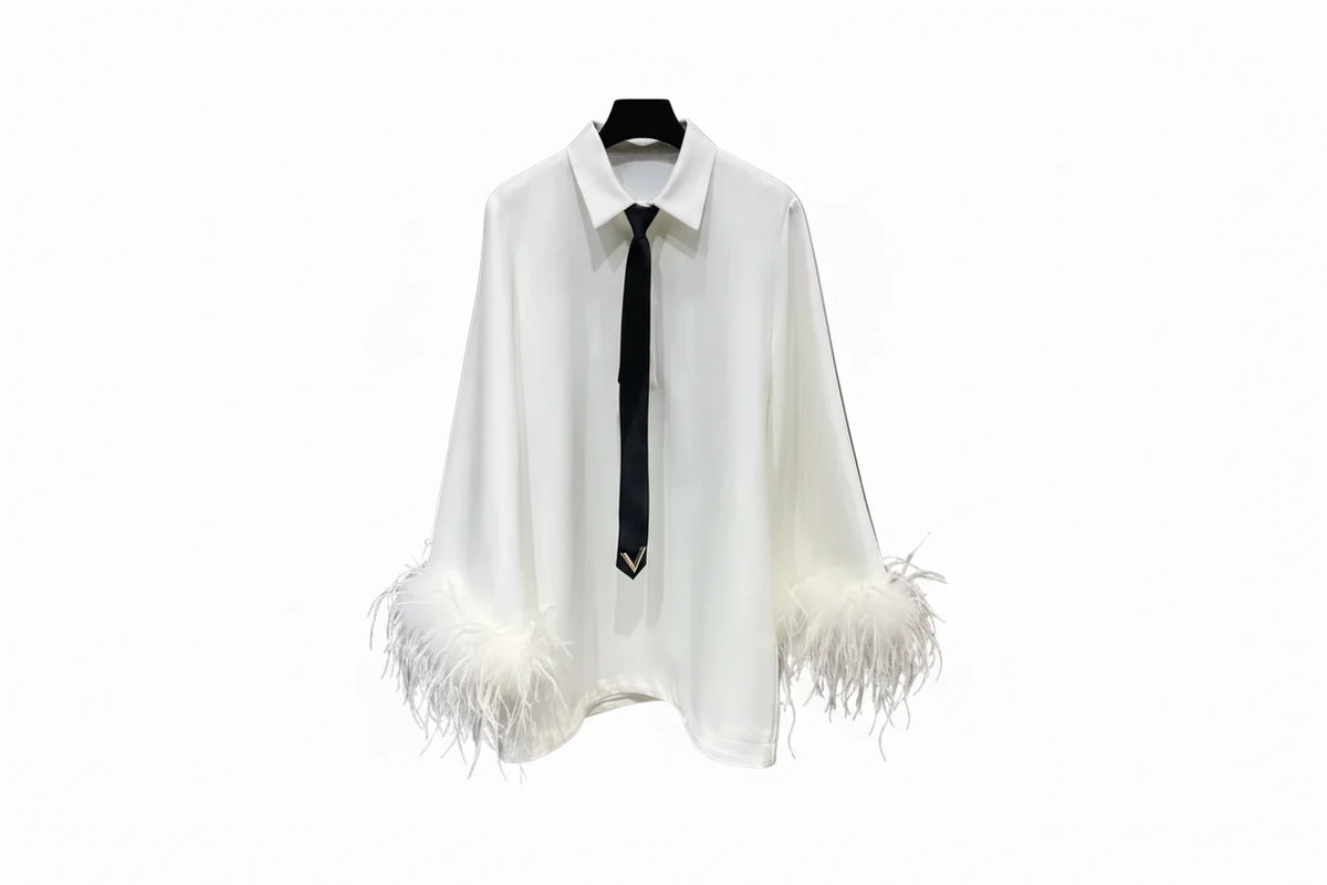 Feather Cuff Shirt