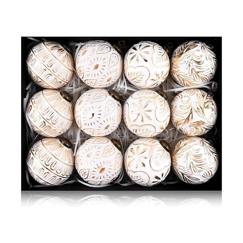 Christmas Tress Baubles Set 8CM 12PCs