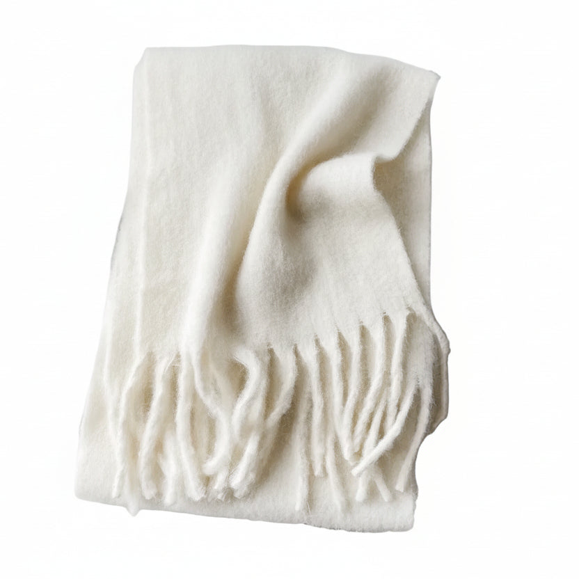 Merino Wool Brushed Warm Scarf