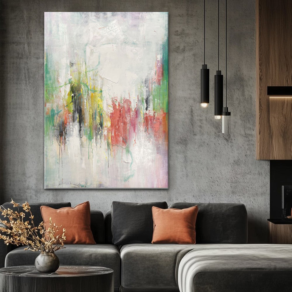 Handmade Oil Painting Canvas Wall Art Decoration Modern Abstract Texture  For Home Living Room Decor Entrance Niche Art Installation Rolled Frameless Unstretched Painting