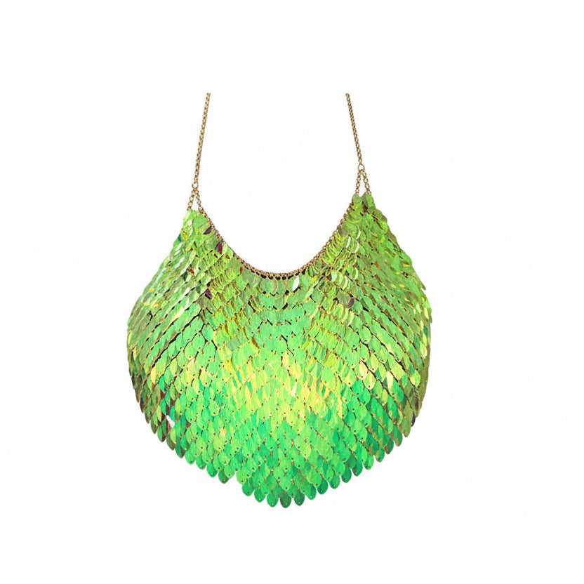 Sequin halter sling