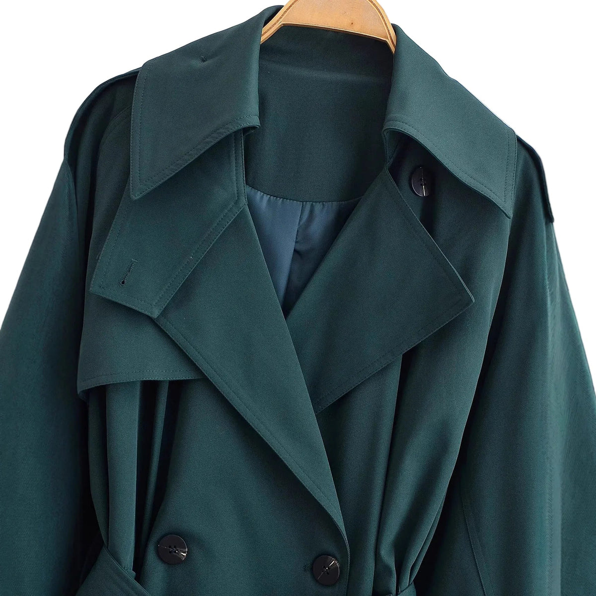 Long Belted Windbreaker