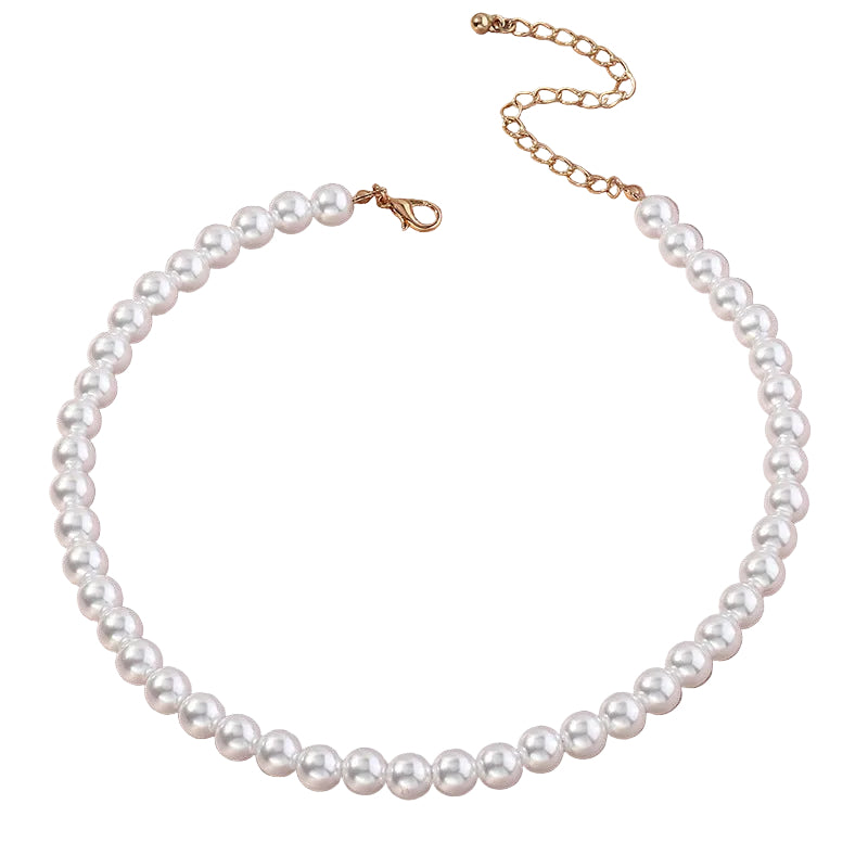 Elegant Round Pearl Necklace