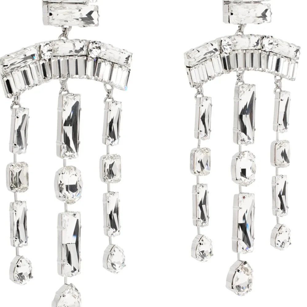 Geometric Rhinestone Oversized Earrings