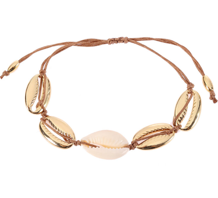 Shell Choker Necklace and Bracelet