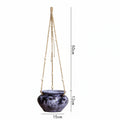 Rustic Hanging Stoneware Flower Pots Do Old Retro