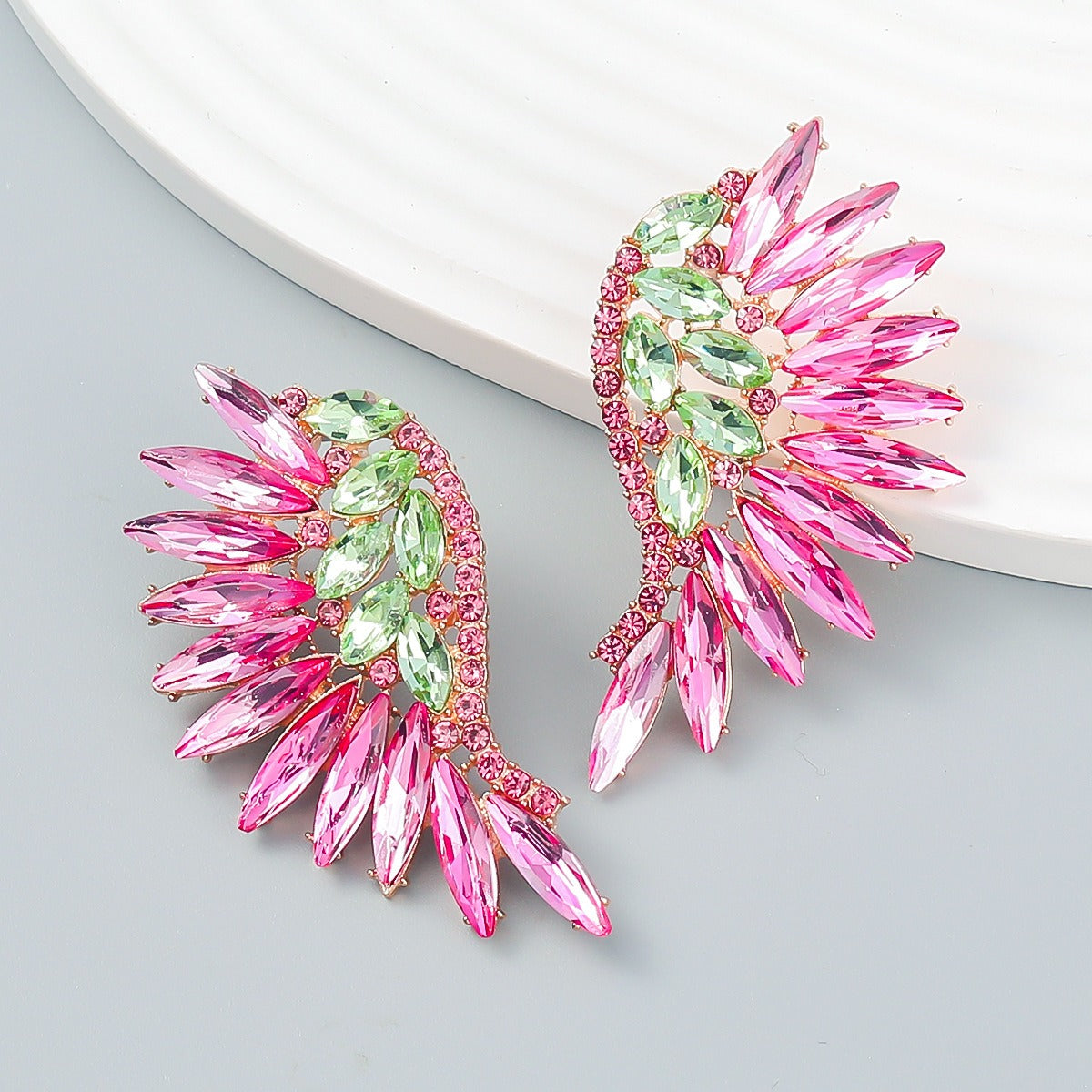 Wing Rhinestone Earrings
