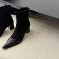 Chunky-heel Skinny High-heeled Boots