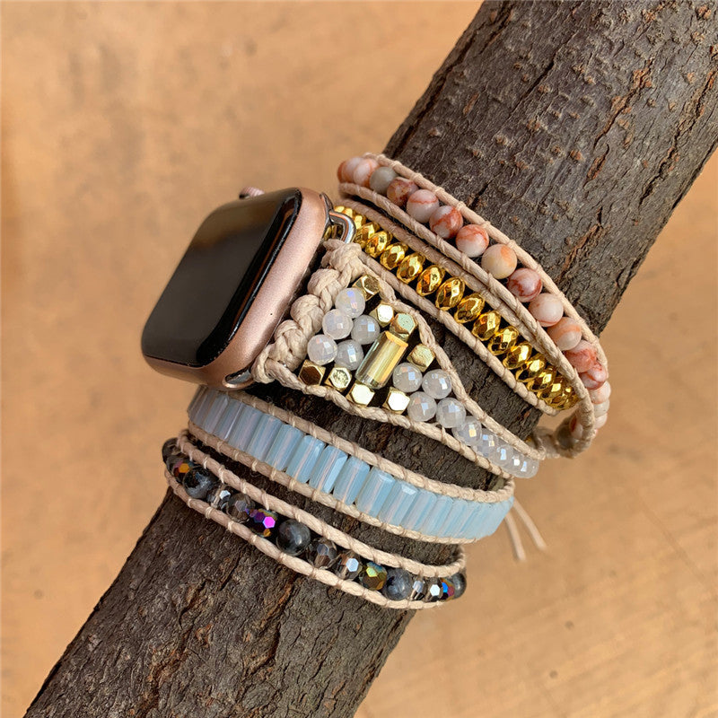 Natural Stone Winding Watch Strap