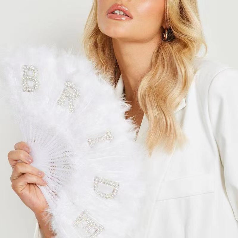 Bride Feather Fan