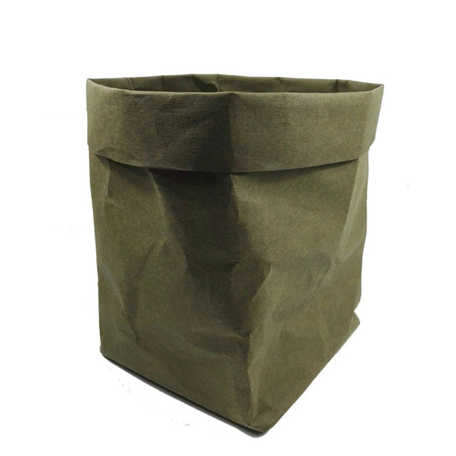 Washed Kraft Paper Flower Pot