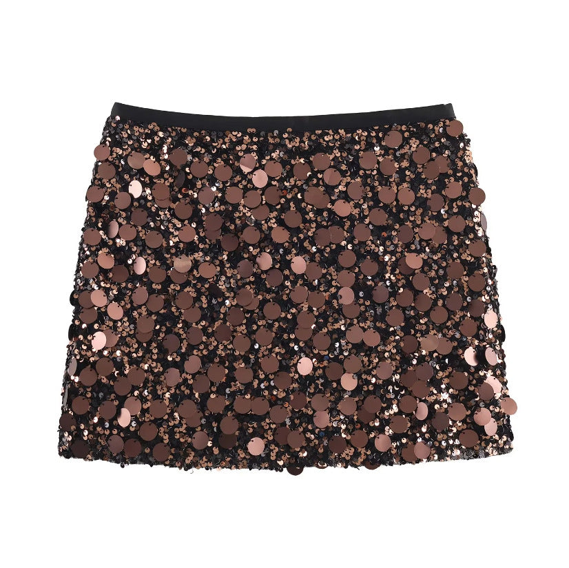 Sequin Mini Skirt