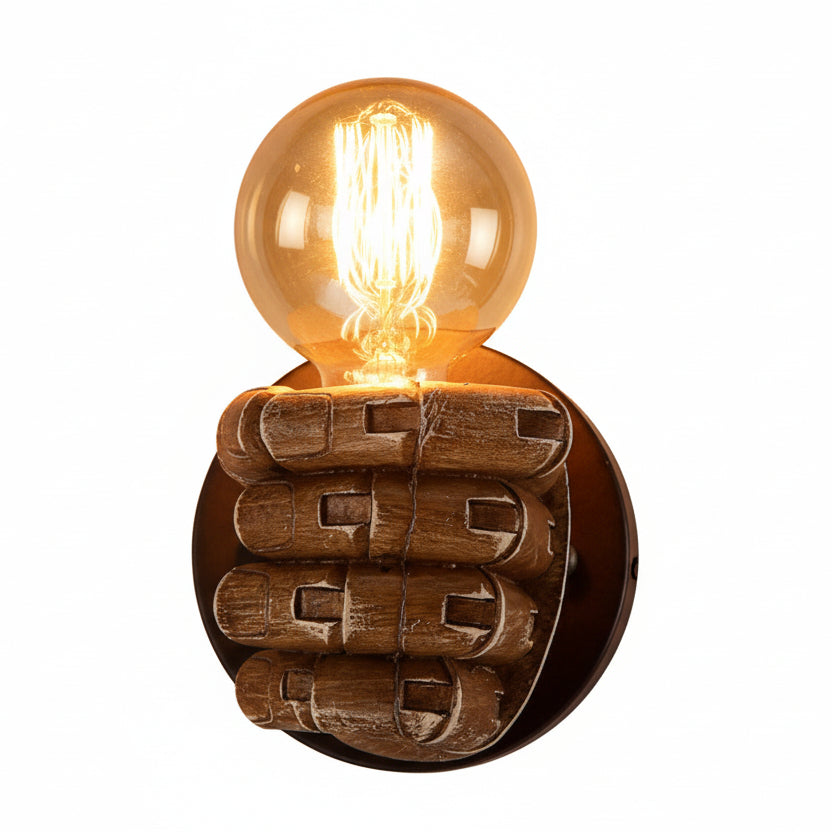 Fist Resin Wall Lamp
