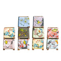 Square potted painted ceramic pots