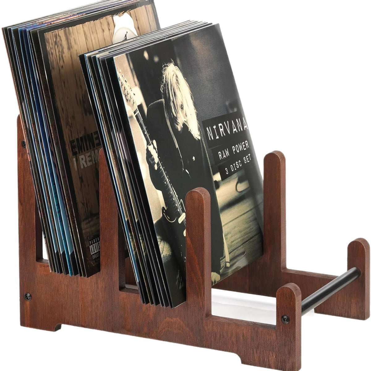 Wooden Record Rack