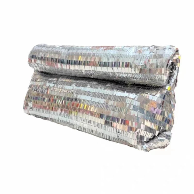 Women silver evening clutch Bag