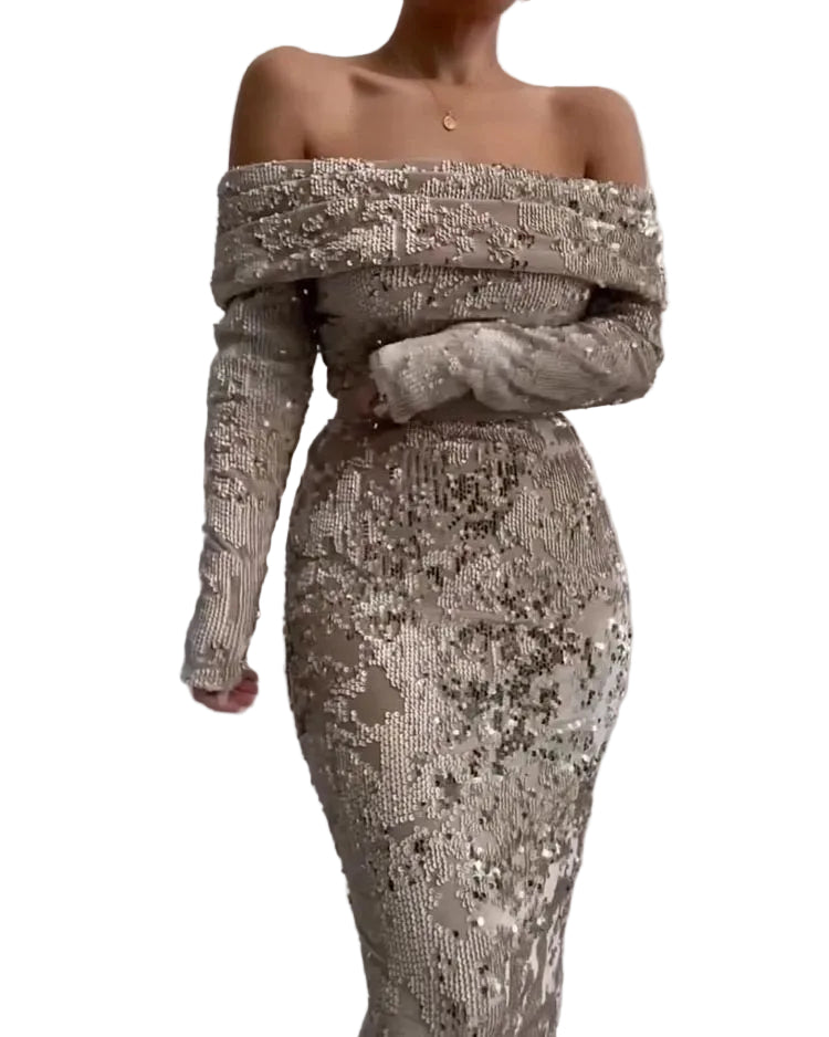 Sequin Midi Dress