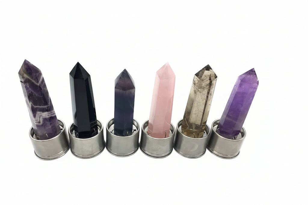 Natural Crystal Quartz Crystal Gemstone Water Bottle