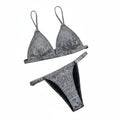 Split Shinny Bikini