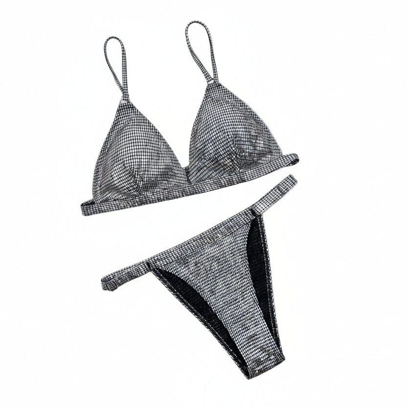 Split Shinny Bikini