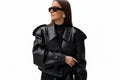 Leather Look Biker Jacket