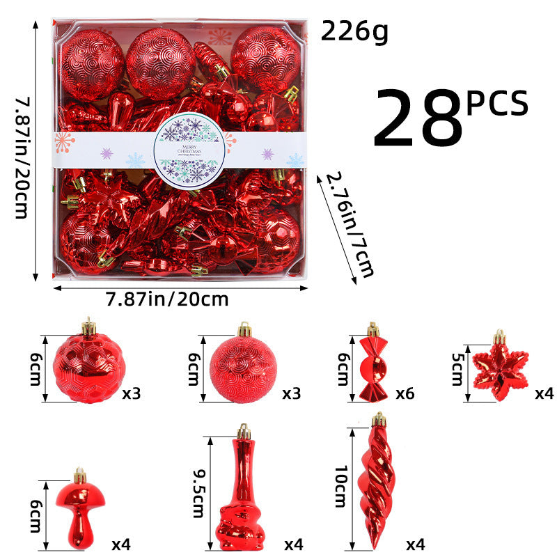 Christmas Tree Baubles 28PCS
