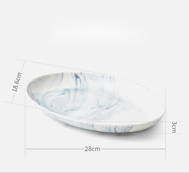 Marble tableware and dish set