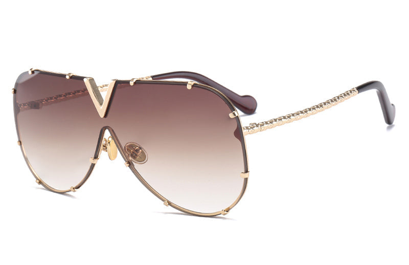 frameless Rivet Sunglasses