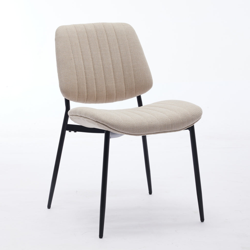 Retro linen chairs Set of Two