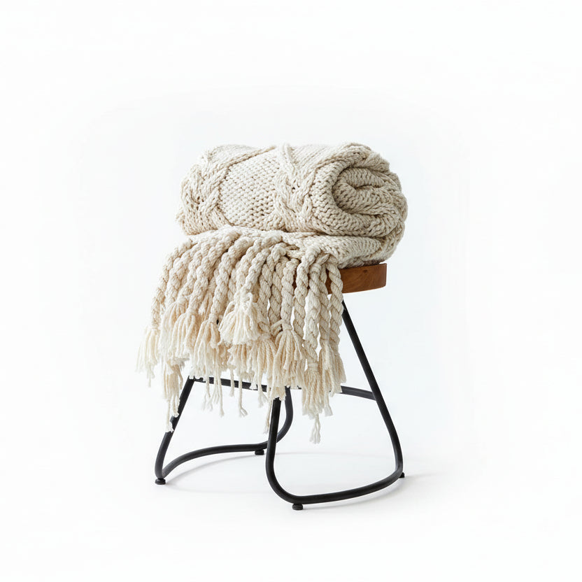 Handmade Knitting Soft Blanket