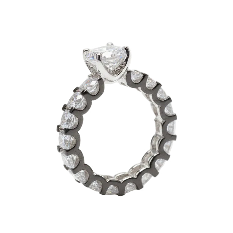 Cz Zircon 925 Sterling Silver  Band Ring