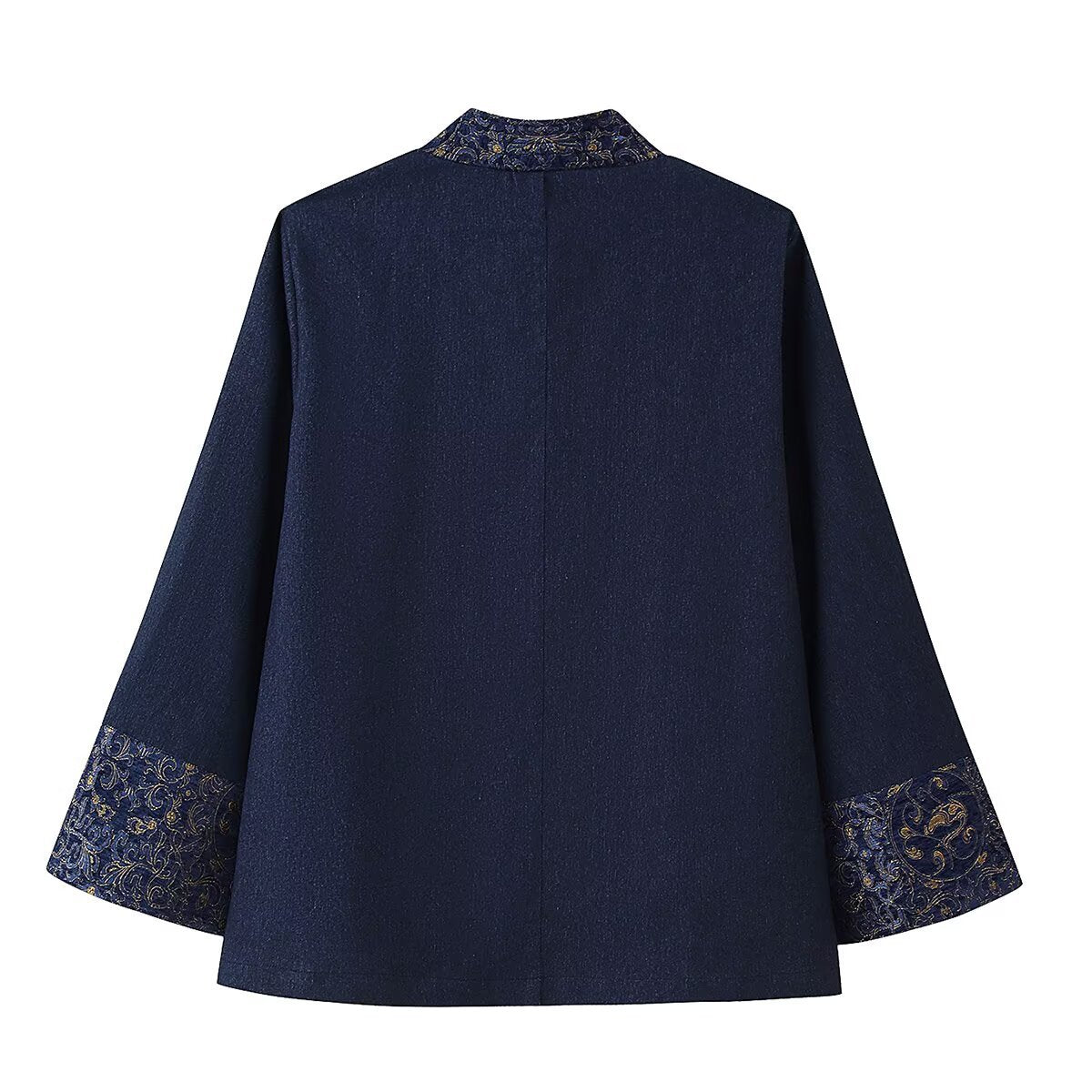 Jacquard Denim Kimono