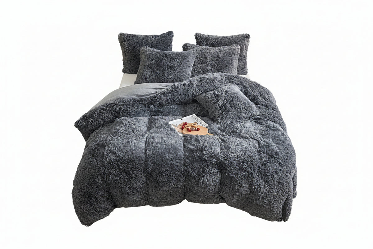 4PCs Plush Duvet Cover Set