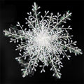 Brushed Plastic Snowflake Flakes