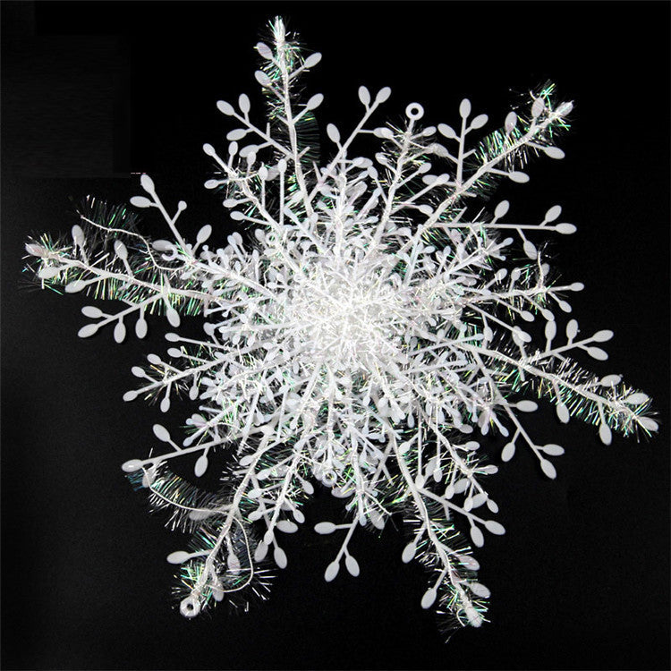 Brushed Plastic Snowflake Flakes