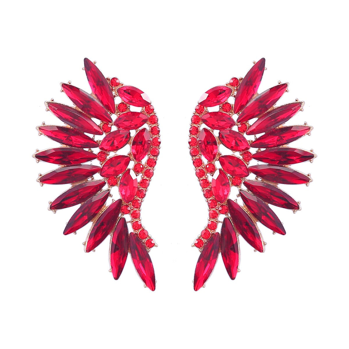 Wing Rhinestone Earrings