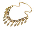 Vintage Leaf Tassel Short necklace