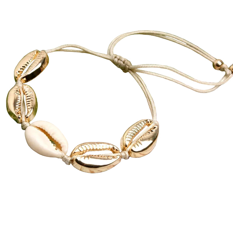 Shell Choker Necklace and Bracelet