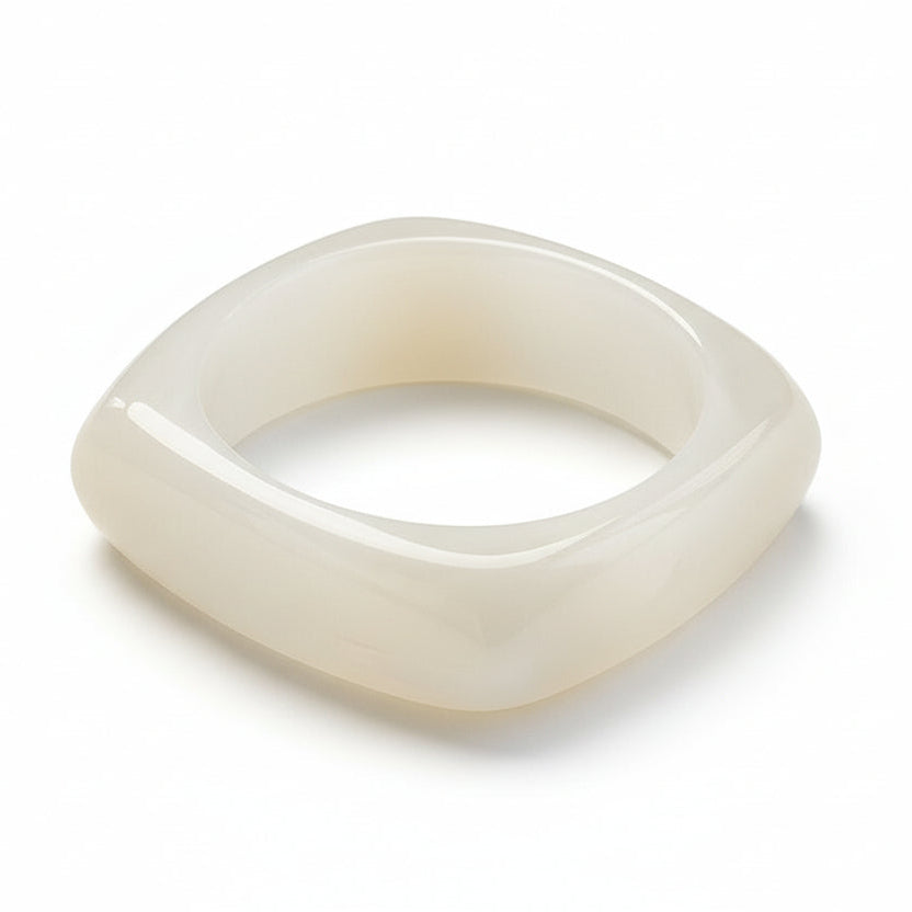 Large marble pattern exaggerated acrylic bracelet