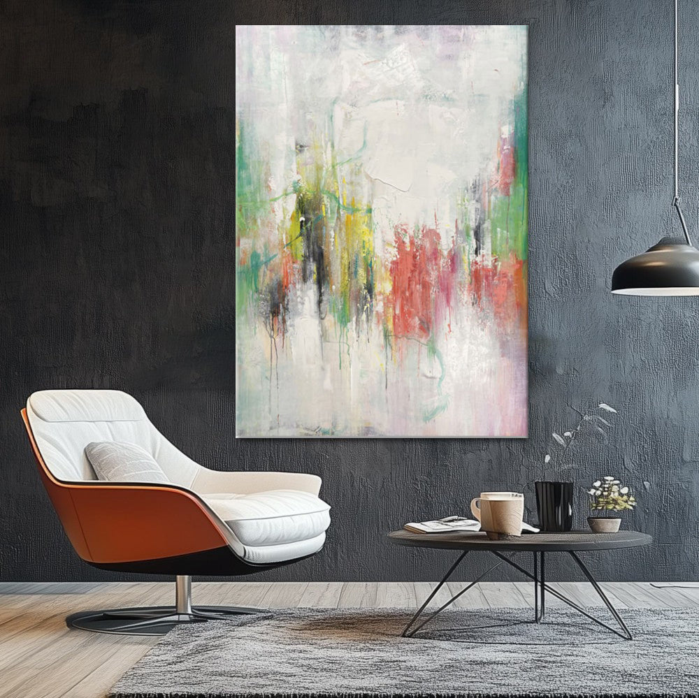 Handmade Oil Painting Canvas Wall Art Decoration Modern Abstract Texture  For Home Living Room Decor Entrance Niche Art Installation Rolled Frameless Unstretched Painting