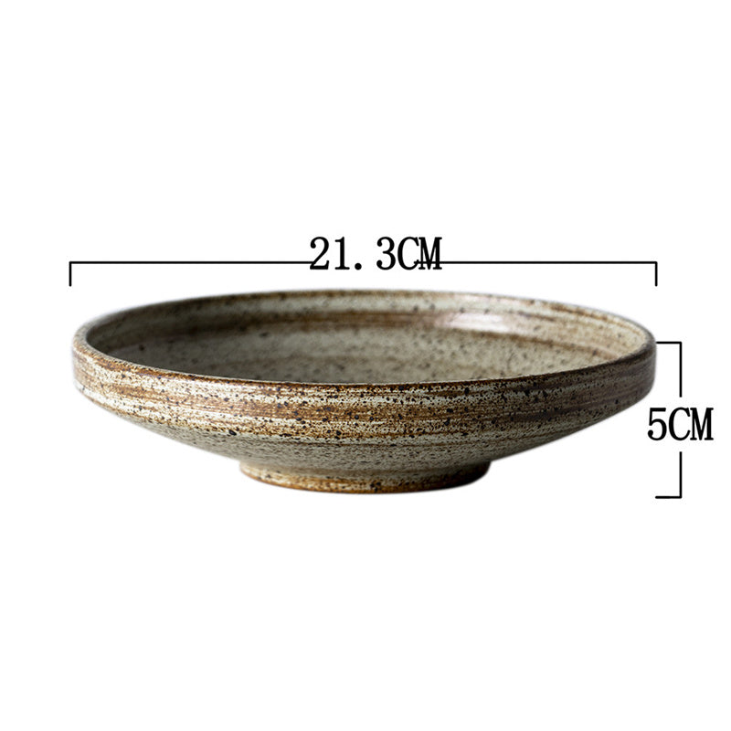Retro Style Rough Pottery Tableware