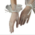 Bridal Wedding Mesh Bow Lace Gloves