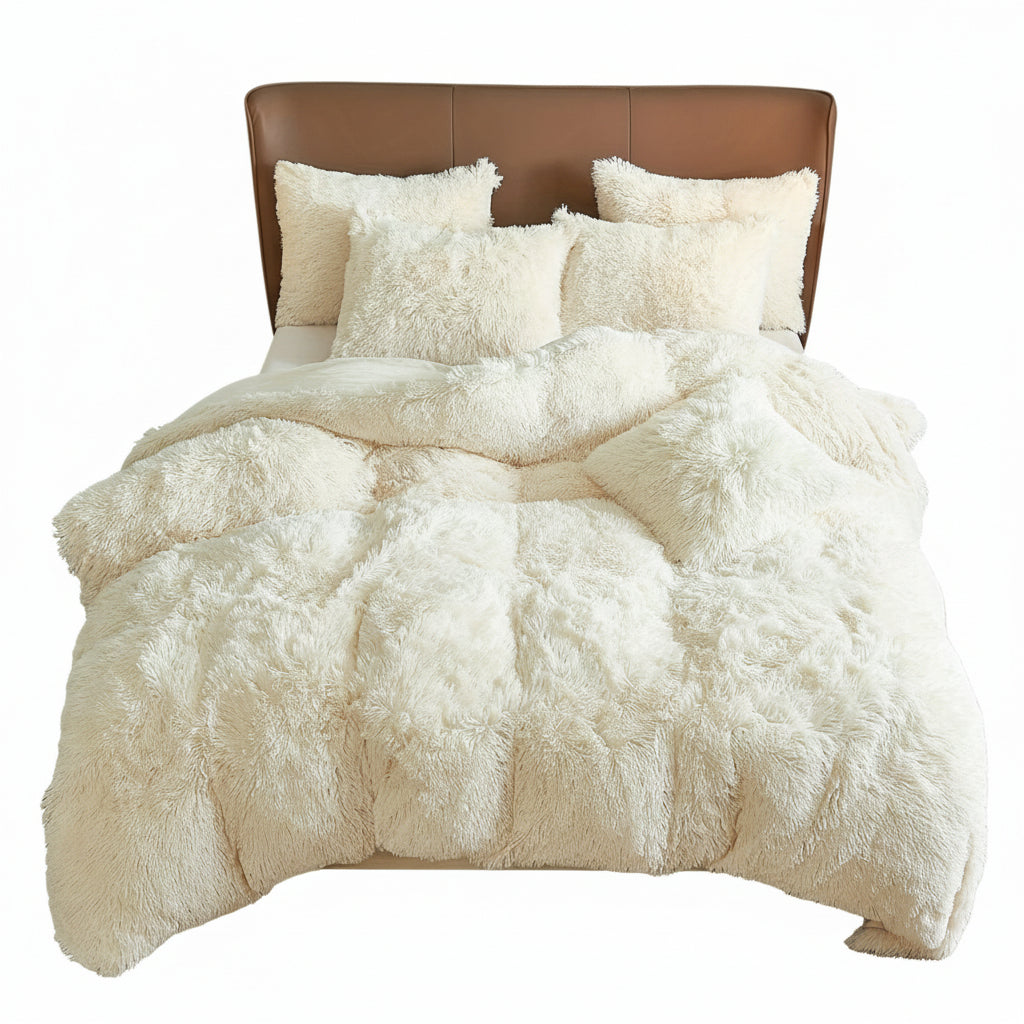 4PCs Plush Duvet Cover Set