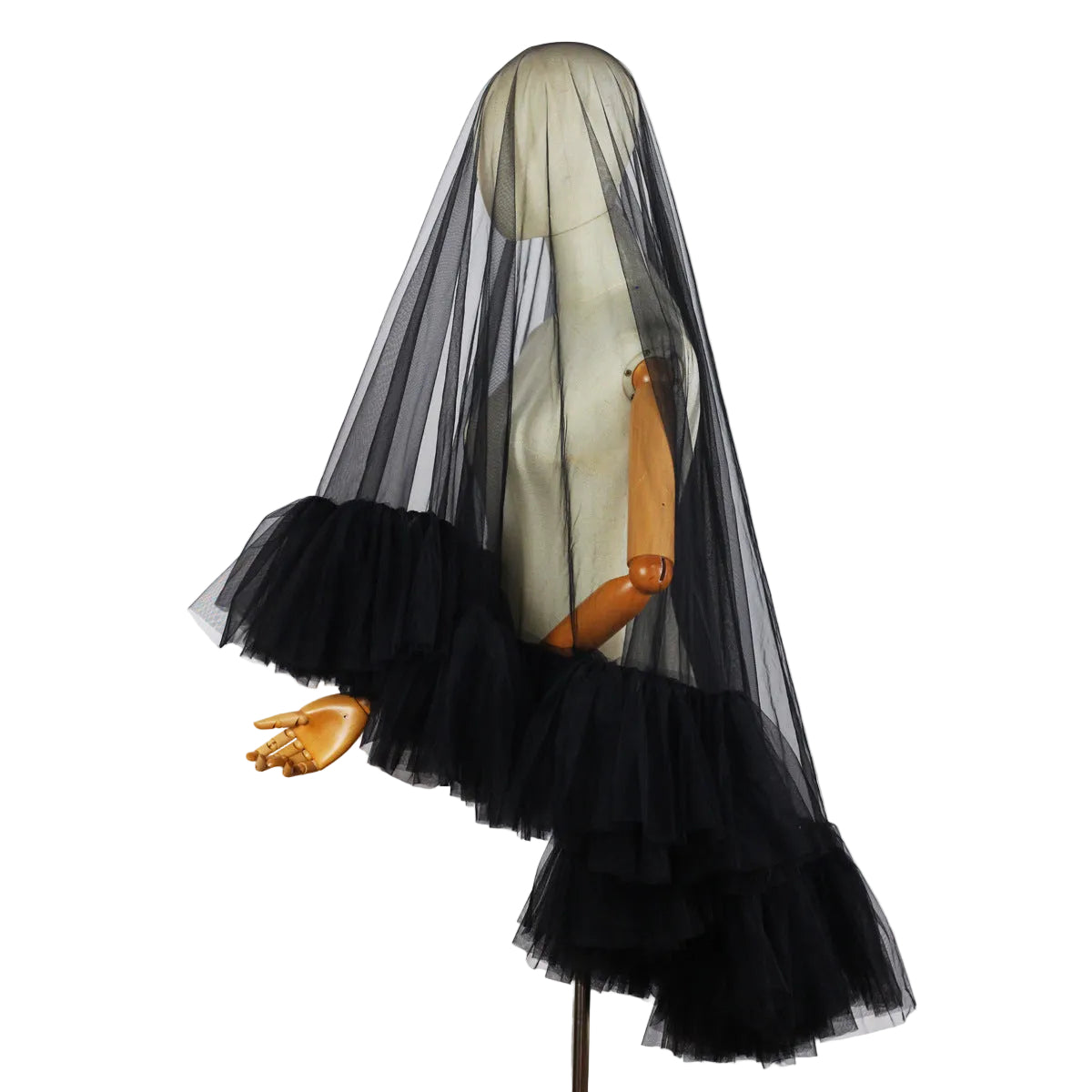 Bridal Veil White Double Layer Veil