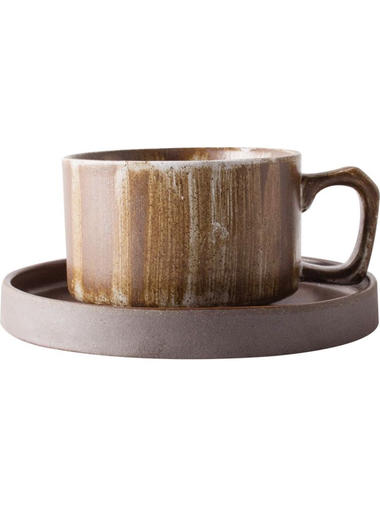 Retro Coffee Cups And Saucers Set