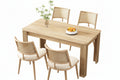 Set Of 4, Rattan Backrest, Bamboo Kitchen Chairs