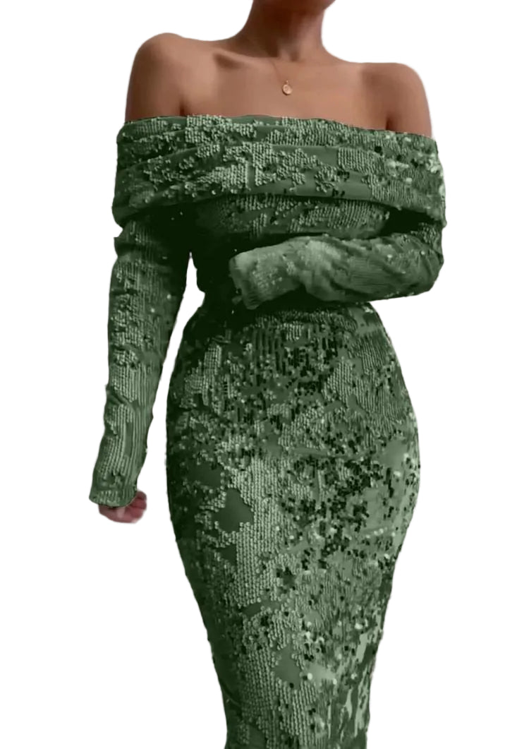 Sequin Midi Dress