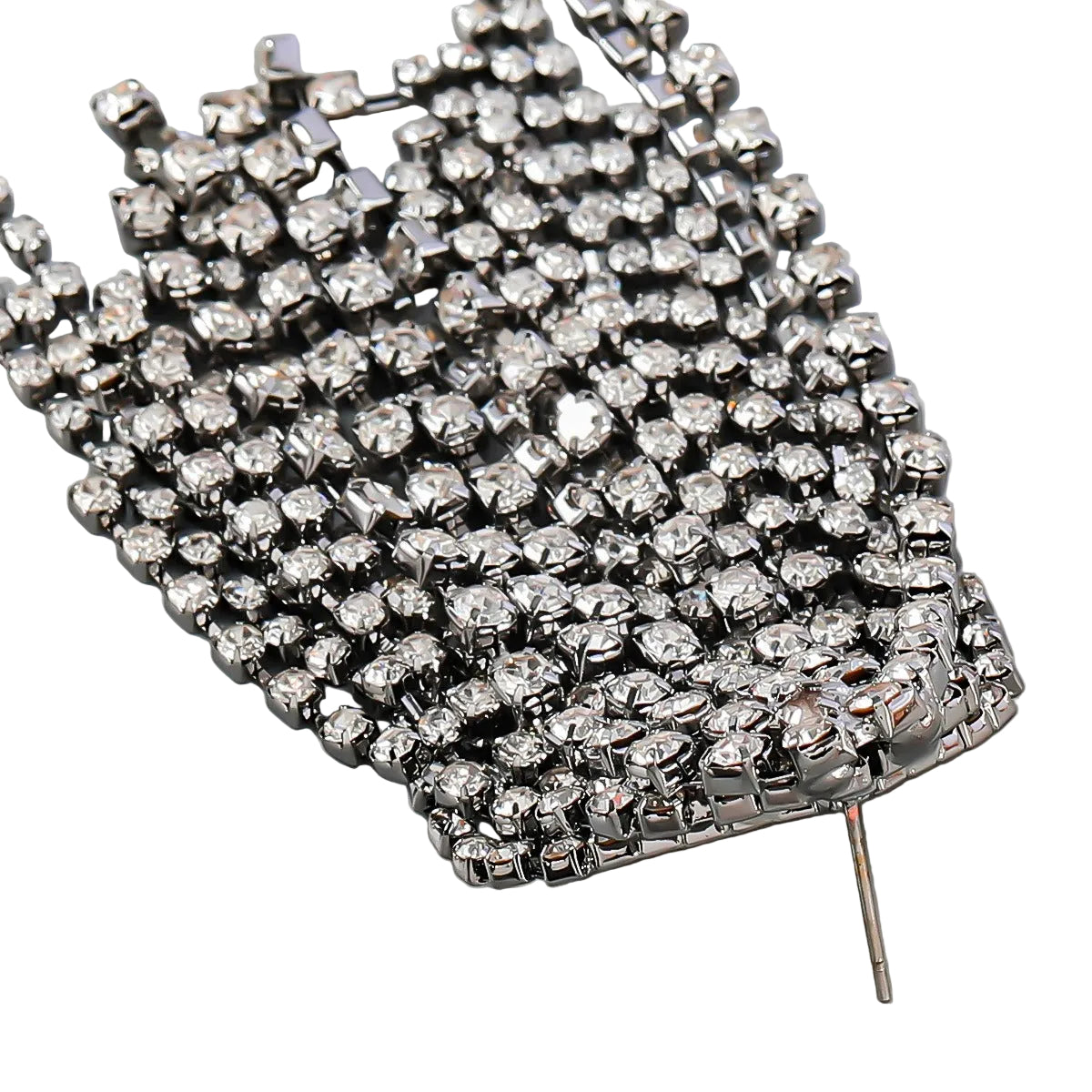 Rhinestone Tassel Earrings