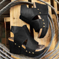 Wedge-heeled Open-toe Sandals For Women